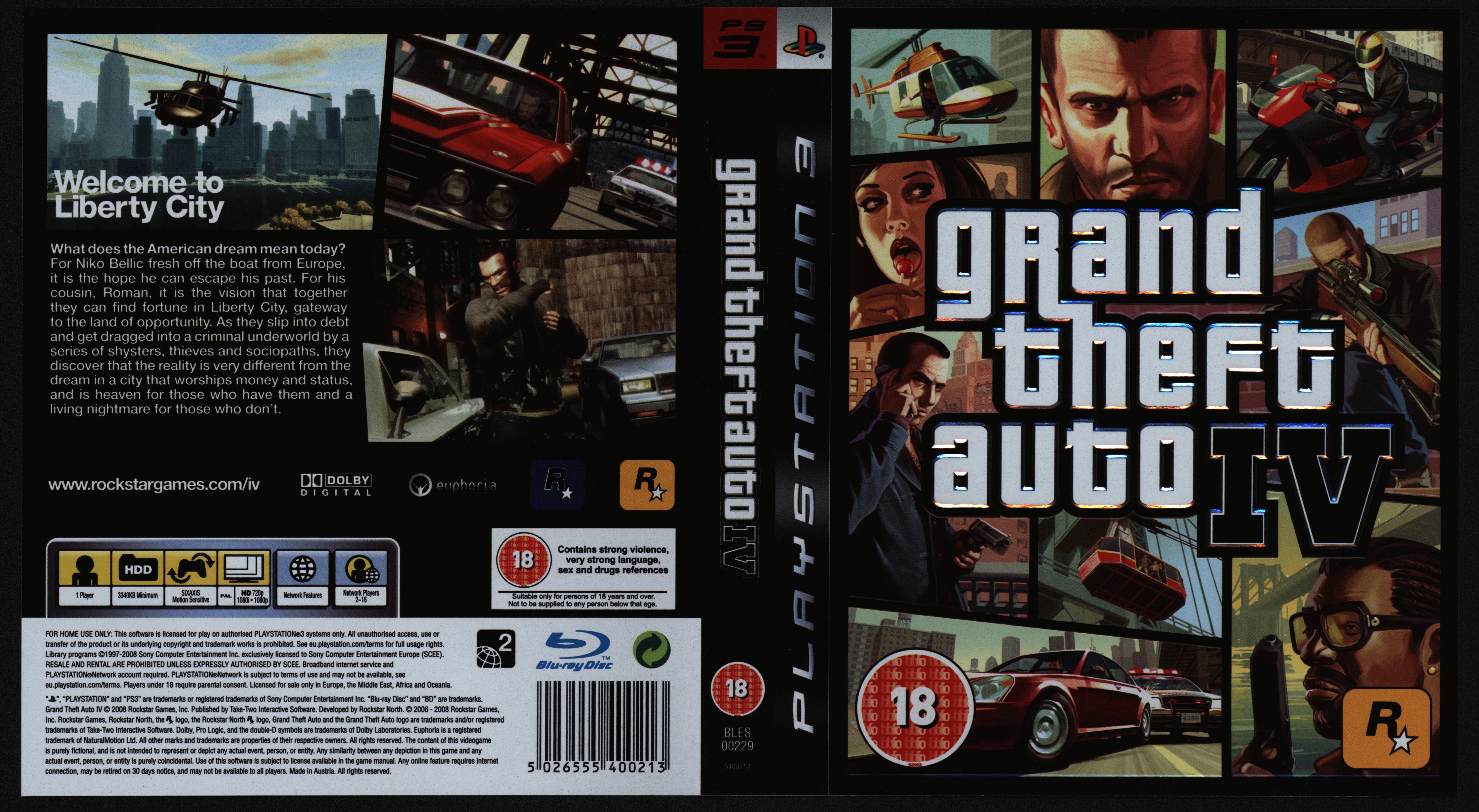 Grand Theft Auto IV PS3 PAL BLES-00229 800dpi 48bit : Peepo : Free  Download, Borrow, and Streaming : Internet Archive