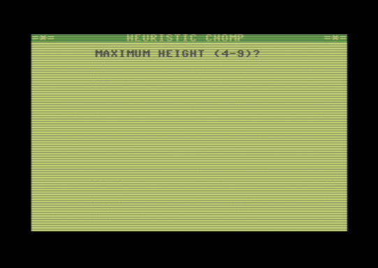 C64 game Heuristic Chomp