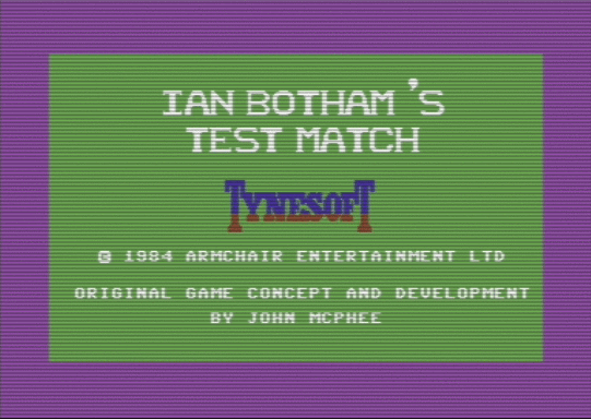 C64 game Ian Bothams Testmatch