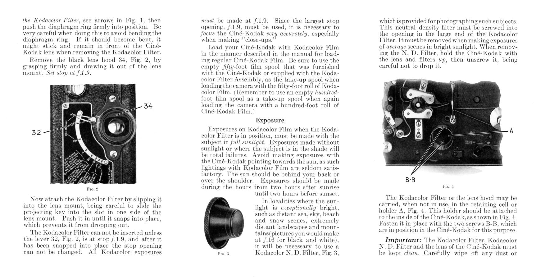 Instructions For Taking Kodacolor Pictures (1928)