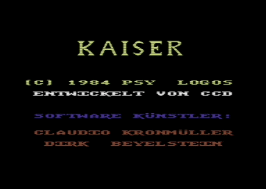 C64 game Kaiser