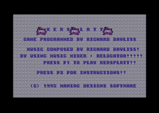 C64 game Ker-Splat! (PD)