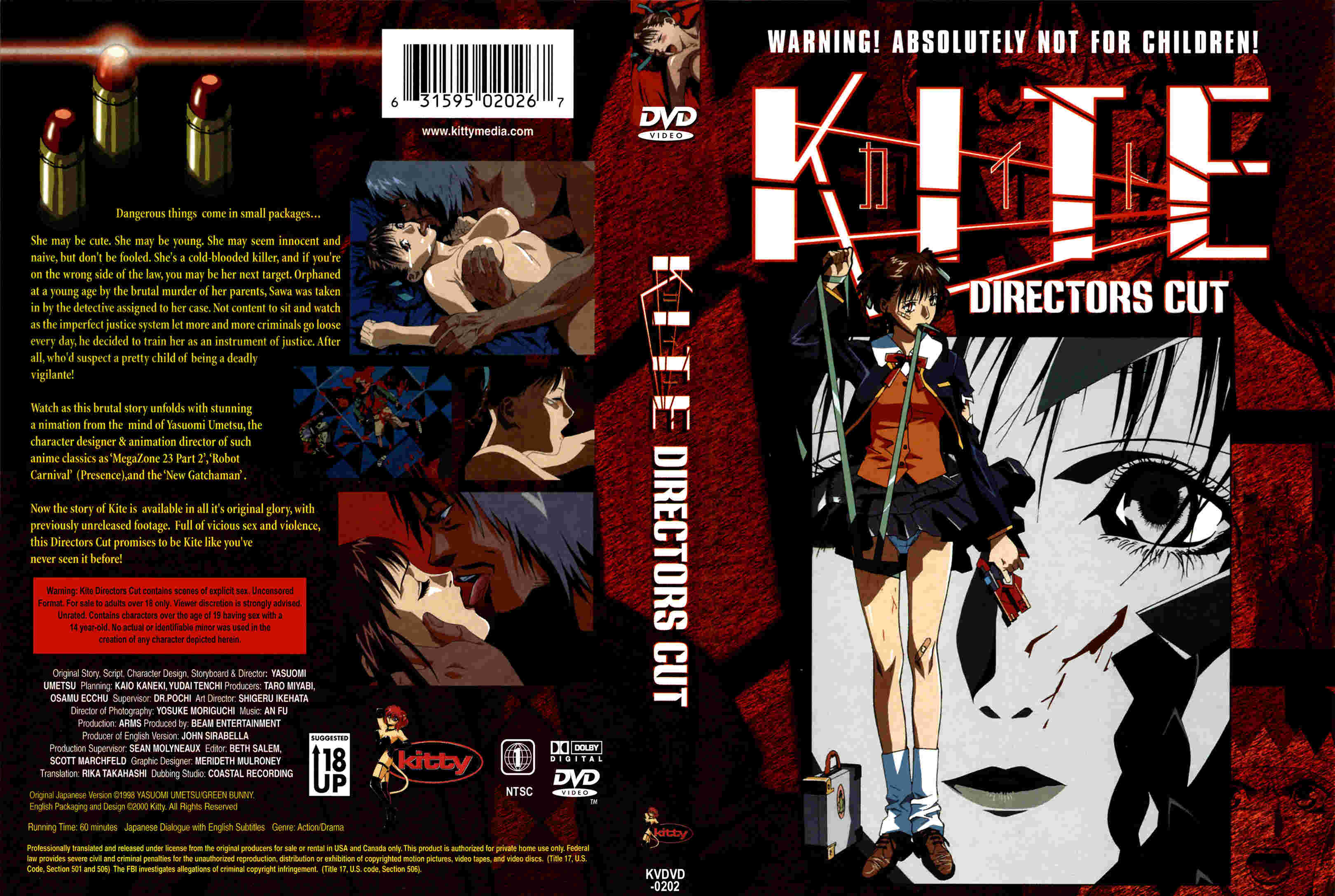 Kite (Yasuomi Umetsu, 1998) US DVD : Kitty : Free Download, Borrow, and  Streaming : Internet Archive