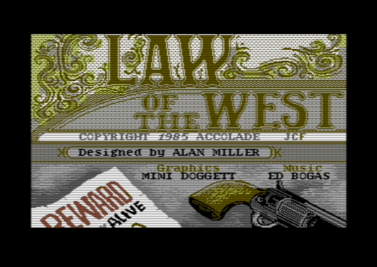 C64 game Gesetz des Westens (Seite A)