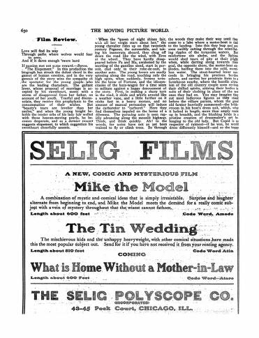 Thumbnail image of a page from The Moving Picture World