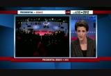 Presidential Debate : MSNBCW : October 16, 2012 6:00pm-7:30pm PDT