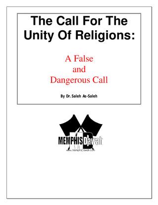 Call for the Unity of Religions