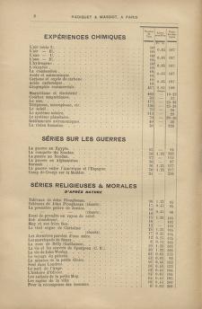 Thumbnail image of a page from Catalogue No 55 - Éditions des Diapositives pour Conférences Scientifiques et Mondaines