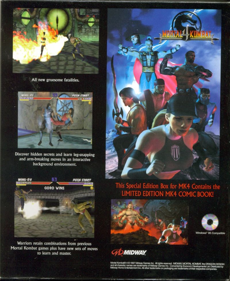 Mortal Kombat 4 (USA) : Midway Games, Inc. : Free Download, Borrow