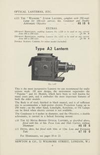 Thumbnail image of a page from Catalogue of Optical Projection Apparatus.