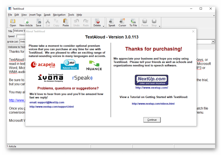 NextUp TextAloud 4.0.19 With Full Crack : Free Download, Borrow, and  Streaming : Internet Archive