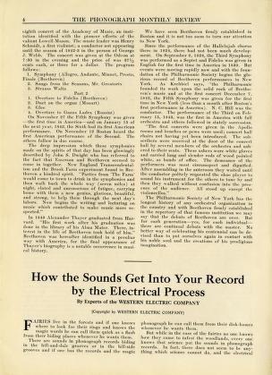 Thumbnail image of a page from Phonograph Monthly Review, Vol. 1, No. 1