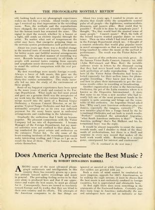 Thumbnail image of a page from Phonograph Monthly Review, Vol. 1, No. 1