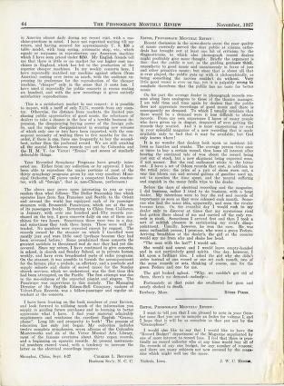 Thumbnail image of a page from Phonograph Monthly Review, Vol. 2, No. 2