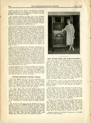 Thumbnail image of a page from Phonograph Monthly Review, Vol. 3, No. 9