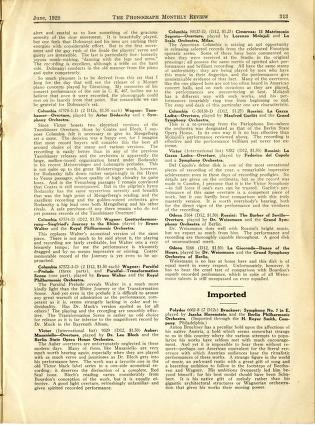 Thumbnail image of a page from Phonograph Monthly Review, Vol. 3, No. 9
