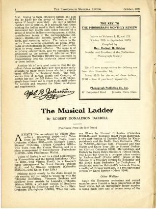 Thumbnail image of a page from Phonograph Monthly Review, Vol. 4, No. 1
