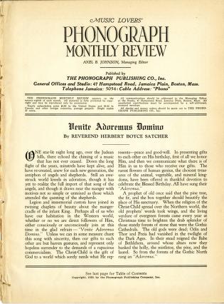 Thumbnail image of a page from Phonograph Monthly Review, Vol. 4, No. 4