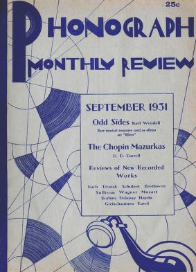 Thumbnail image of a page from Phonograph Monthly Review, Vol. 5, No. 12