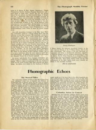 Thumbnail image of a page from Phonograph Monthly Review, Vol. 5, No. 5