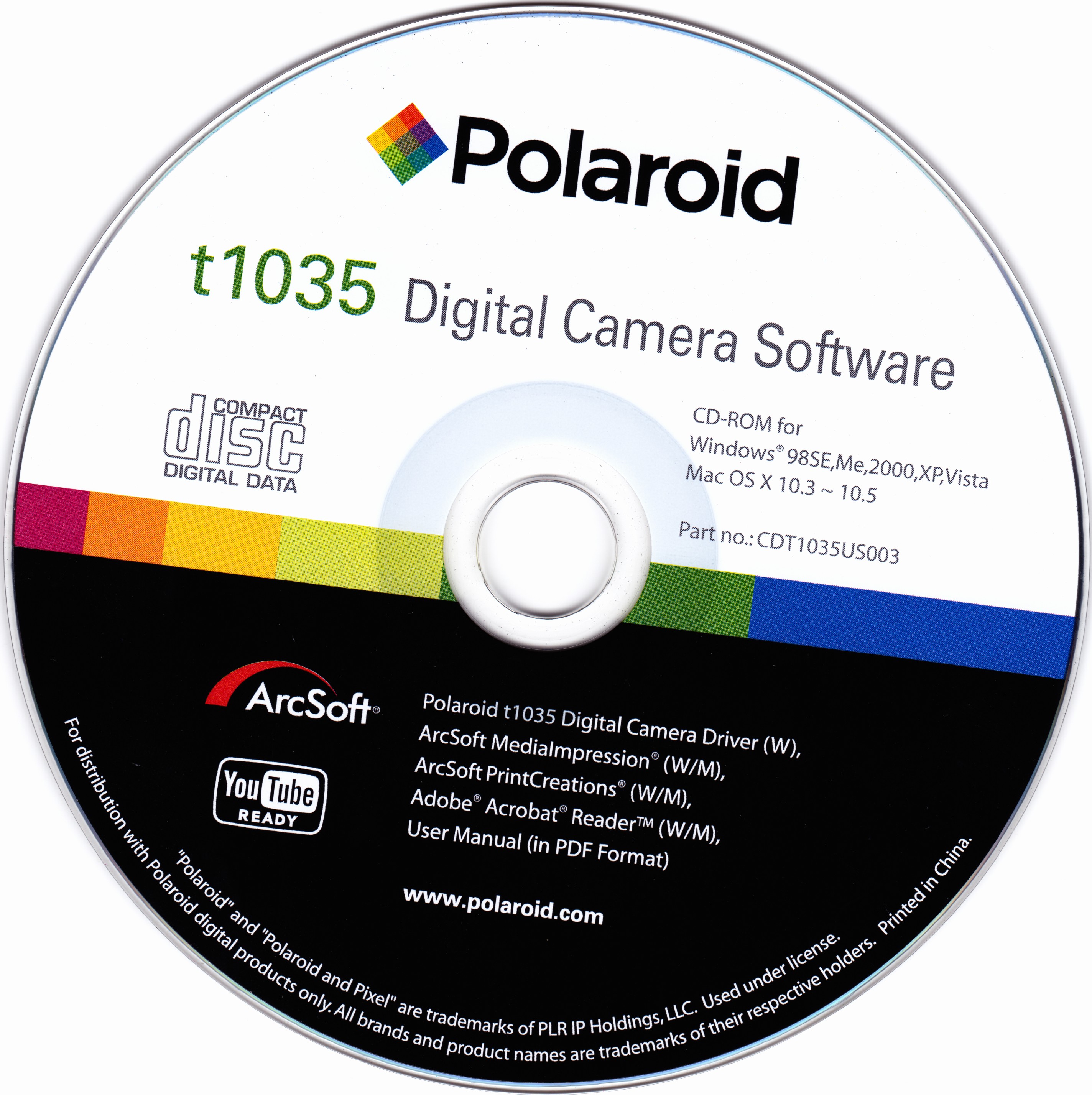 Desprecio Rápido roto Polaroid t1035 Digital Camera Software (2009) : Polaroid : Free Download,  Borrow, and Streaming : Internet Archive
