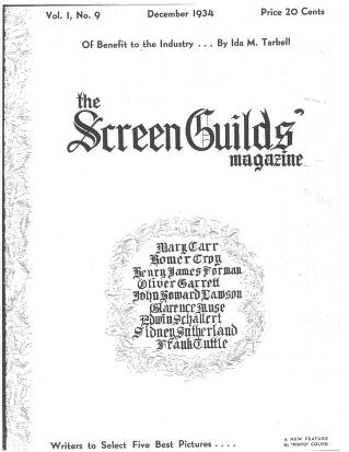 Thumbnail image of a page from The Screen Guilds' Magazine