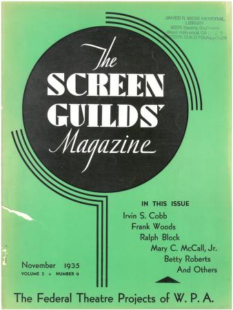 Thumbnail image of a page from Screen Guilds Magazine