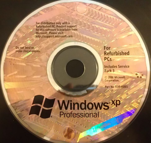 Bootable CD Windows XP Professional 32-bit SP3 With Sata Hard Drive Support 