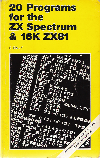 20 Programs for the ZX Spectrum and 16K ZX81 image, screenshot or loading screen