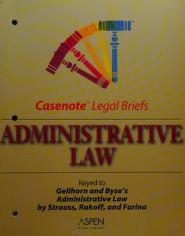 Cover of: Administrative Law by Aspen Publishers