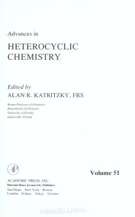 Cover of: Advances in heterocyclic chemistry. by edited by Alan R. Katritzky.