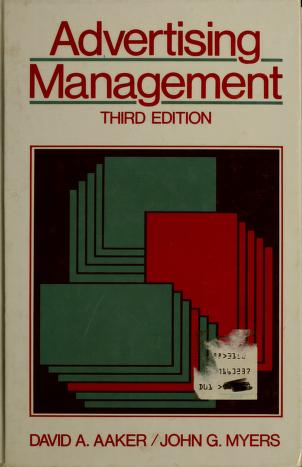 Cover of: Advertising management by David A. Aaker