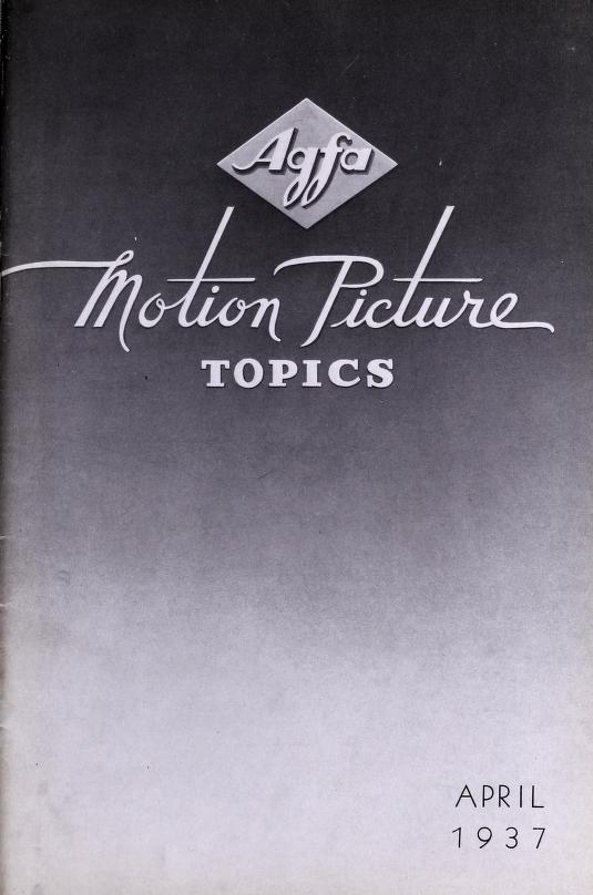 Agfa motion picture topics (Apr 1937-June 1940)