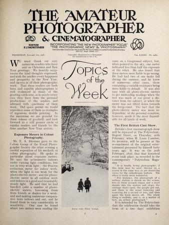 Thumbnail image of a page from Amateur Photographer & Cinematographer