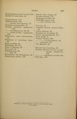 Thumbnail image of a page from Amateur talking pictures and recording