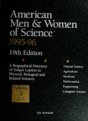 Cover of: American men & women of science, 1995-96 by R.R. Bowker Company