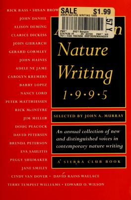 Cover of: American nature writing, 1995 by Murray, John A.