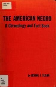 Cover of: The American Negro by Irving J. Sloan