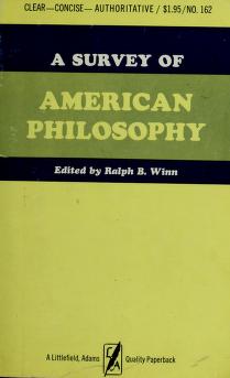 Cover of: American philosophy by Ralph B. Winn