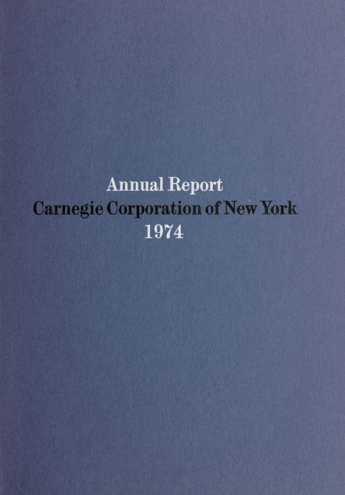 Annual Report, 1974