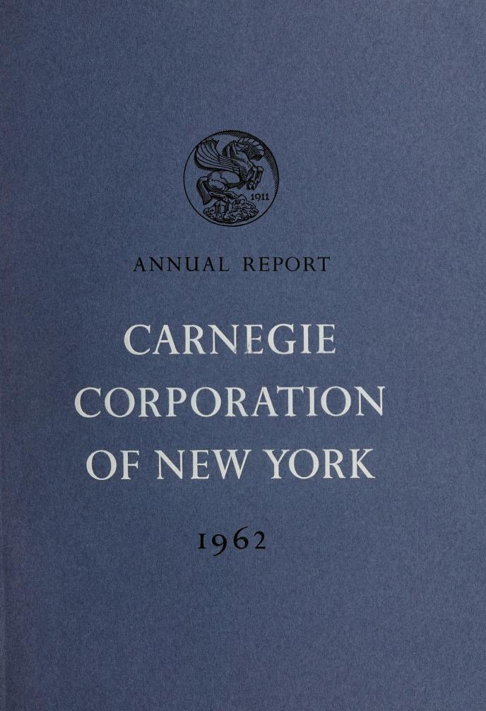 Annual Report, 1962
