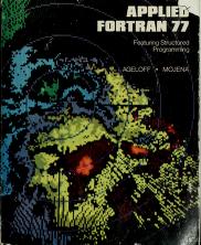 Cover of: Applied FORTRAN 77 by Roy Ageloff