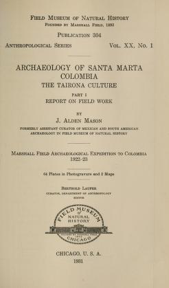 Cover of: Archaeology of Santa Marta, Colombia by John Alden Mason
