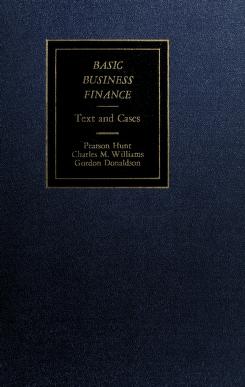Cover of: Basic business finance: text and cases by Pearson Hunt