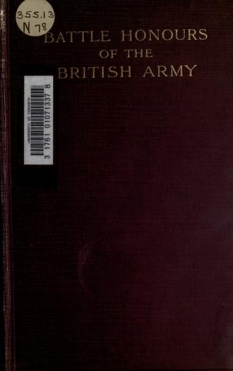 Cover of: Battle honours of the British army by Charles Boswell Norman