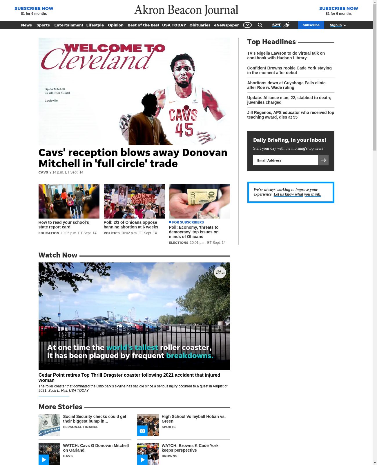 Akron Beacon Journal at 2022-09-14 23:46:48-04:00 local time
