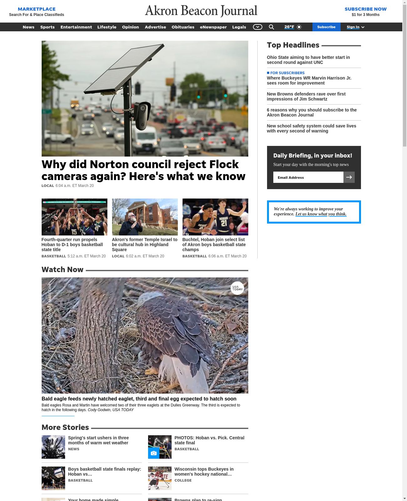 Akron Beacon Journal at 2023-03-20 08:54:21-04:00 local time