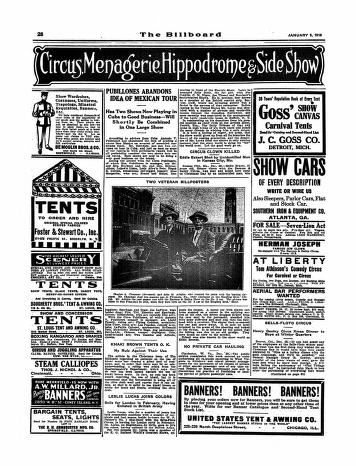 Thumbnail image of a page from Billboard advertising
