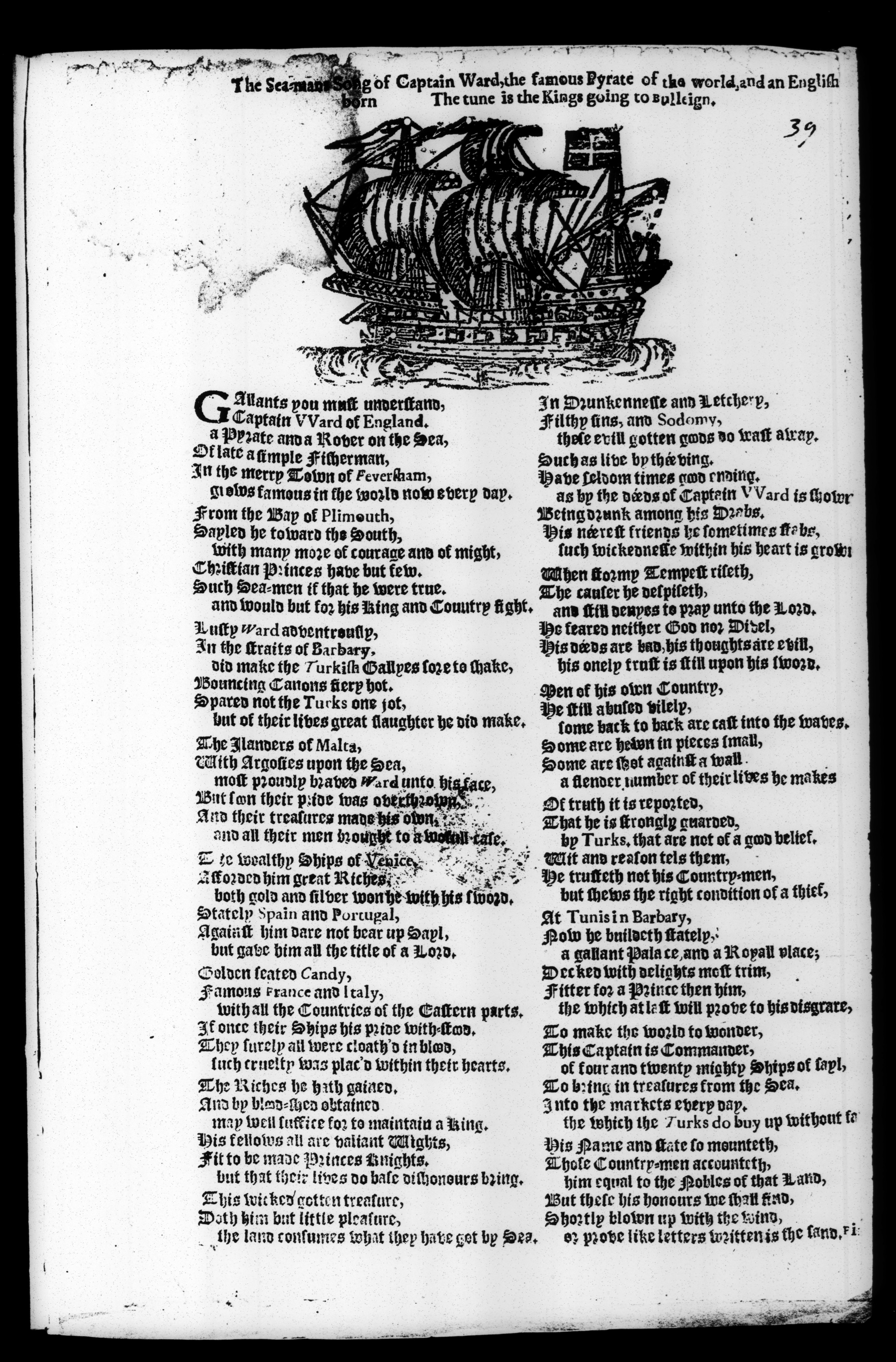 The seamans song of Captain Ward,  1658-64 : Free Download, Borrow, and  Streaming : Internet Archive