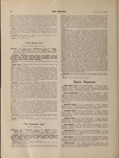 Thumbnail image of a page from The Bioscope